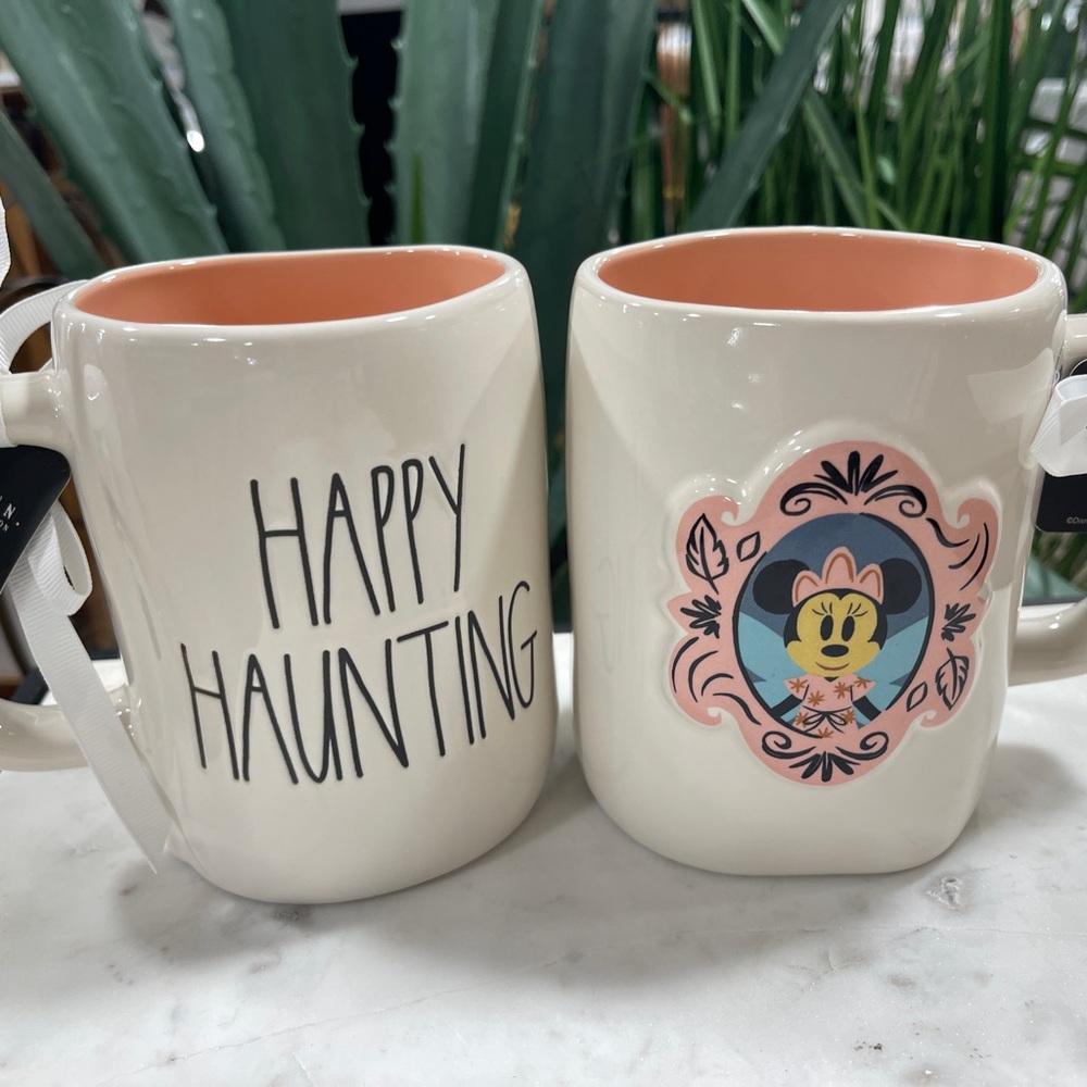 Disney Halloween Minnie Mouse Happy Haunting Haunted Mansion Rae Dunn Mug NWT